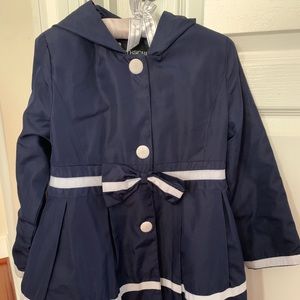 Navy girls rain coat/ light jacket